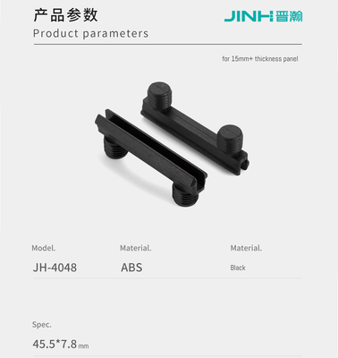 Heavy-Duty Black Plastic Shelf Pegs For Knockdown Furniture, Professional-Grade Panel Support Hardware