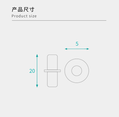 Industrial Rubber-Coated Steel Shelf Pegs For Ready-to-Assemble Furniture, Premium Hardware