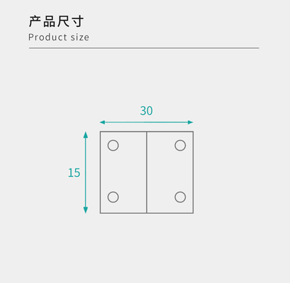 Furniture Fixing L-Brackets 15x30mm Size for Knockdown Furniture in Industrial Applications