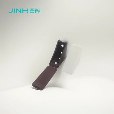 10x28mm Plastic L-Brackets With Cover, Connector For Flat-Packed Furniture
