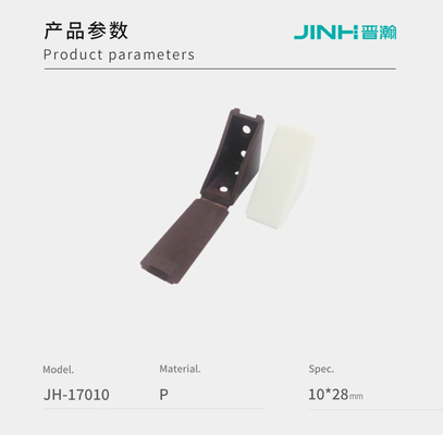 10x28mm Plastic L-Brackets With Cover, Connector For Flat-Packed Furniture