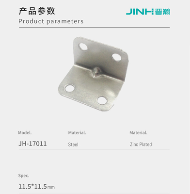 11.5x11.5mm Metal L-Brackets Bracing and Support Panel Connector for KD Furniture
