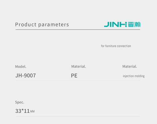 33x11mm Plastic Half Moon Washers Simple Installation for Knock-Down Furniture Designs