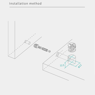 Adjustable Eccentric Cam Lock Flat-Pack Cabinet Connector System with Up To 12N Torque OEM