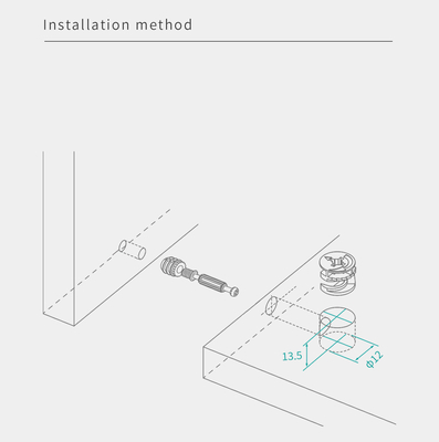 Oem Customized Minifix Cam Lock , En Certified Flat-Pack Jointing Systems