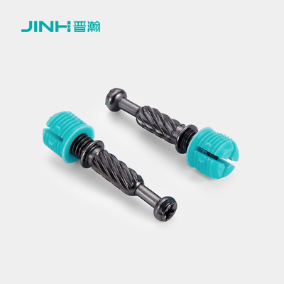 Jh-2136 Compact Cam Dowel Screw 32mm Low-Profile Fastening Shaft For Modular Cabinet Assemblies