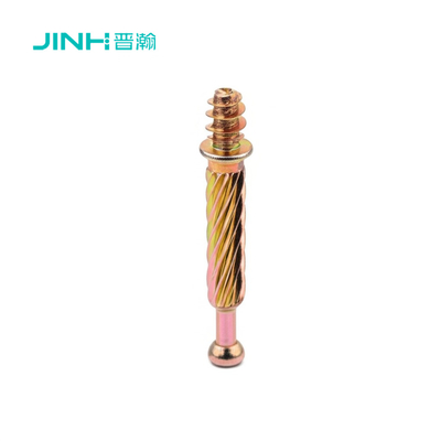 JH-2031 Minifix Connecting Bolt | 3-in-1 Cam Lock Fastener | 40mm Knurled Cold Rolled Steel | Concealed Fastening for Cabinets​