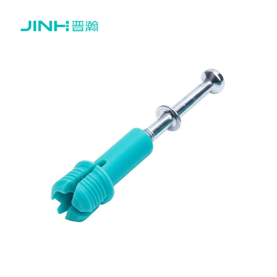 JINHAN JH-2138 Furniture Minifix Spreading Bolt - High-Strength Cold Rolled Steel & Nylon Expansion Dowel for 15mm+ Board