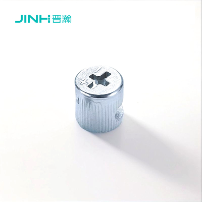 JINHAN JH-1040 Cam Lock Connector 12mm Carbon Steel Eccentric Wheel for Joining Particleboard/MDF Panels Zinc Plated High Friction Design