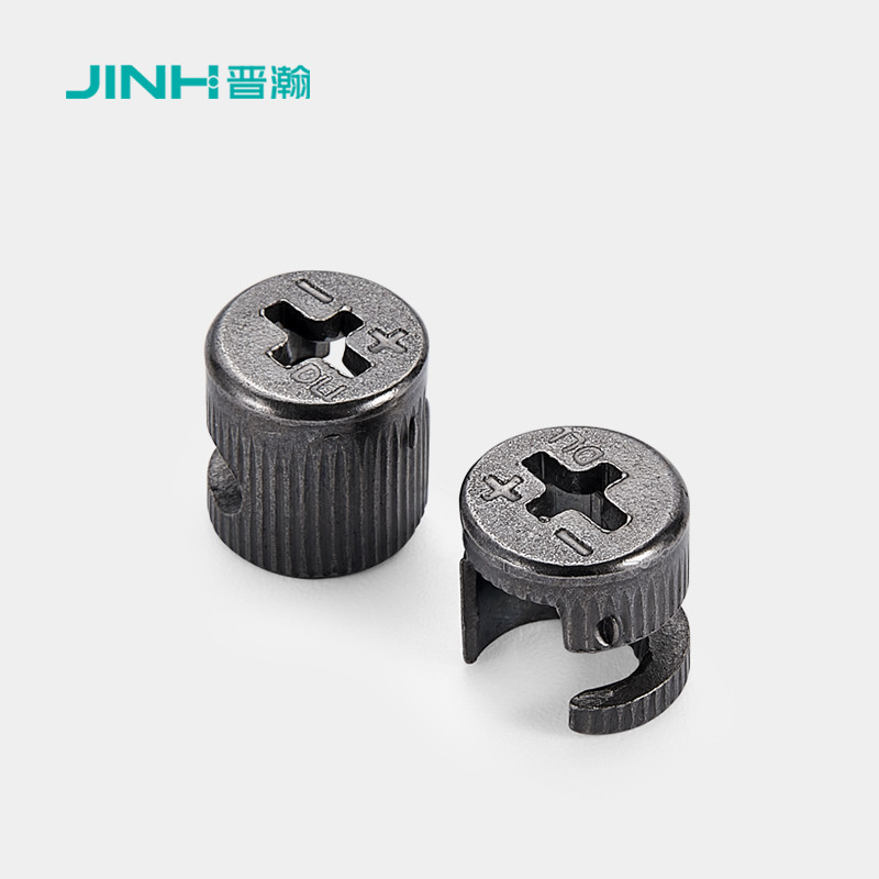 13.5mm 12mm Cam Connector Black Nickel Plated Minifix Cam Lock For Connection