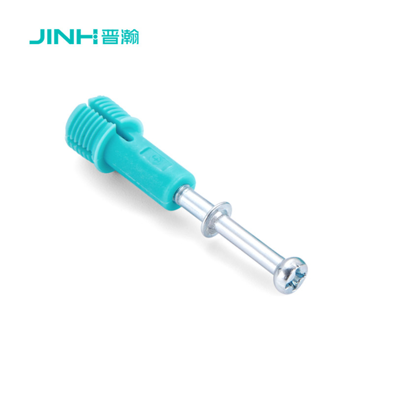 Jh-2138 Steel Minifix Spreading Bolts 36mm Furniture Panel Connector For Rta Furniture