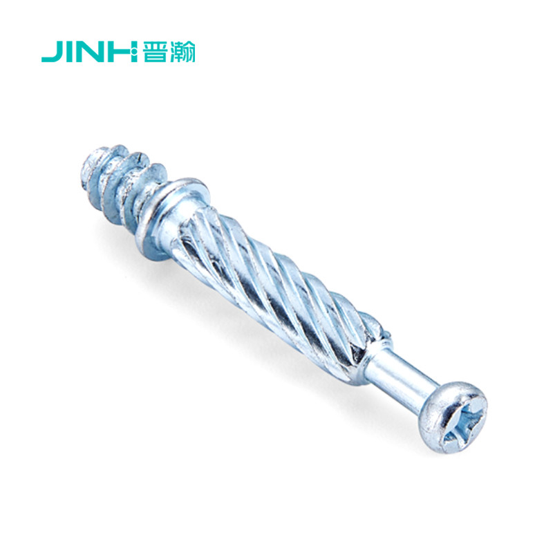 Jh-2171 Steel Minifix Spreading Bolts 40mm Furniture Connecting Fitting For Rta Furniture