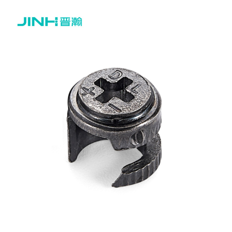 Black 12mm Cam Connector High Precision Furniture Cam Connector For Flat Pack Furniture