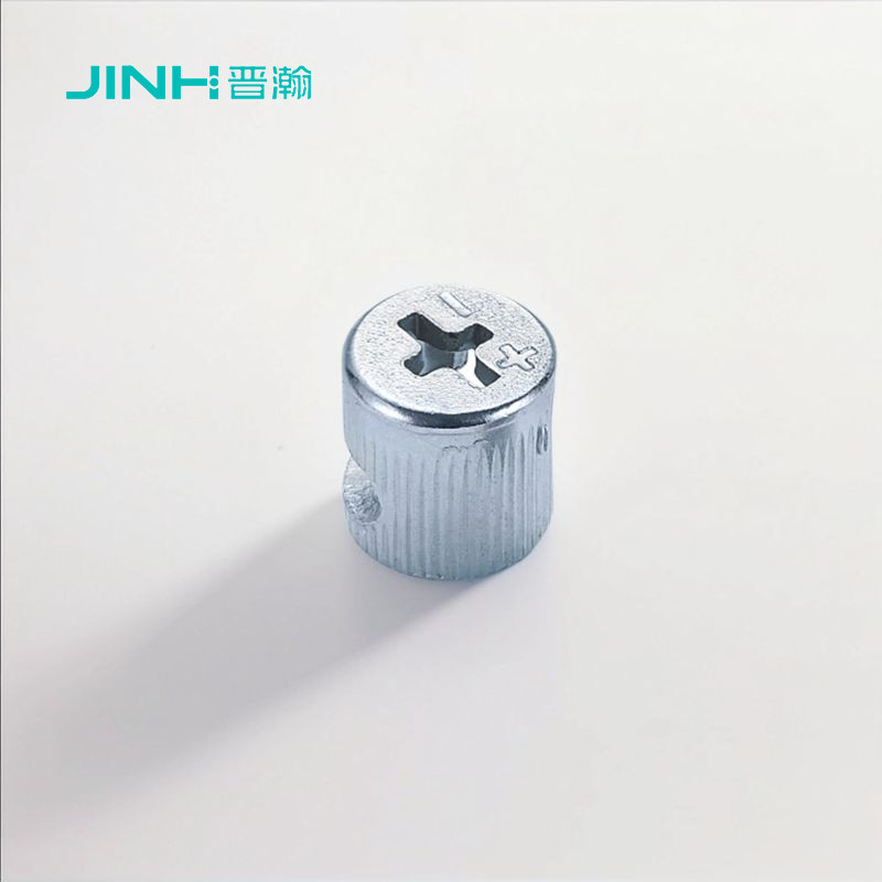 12.5mm Height Minifix Cam Lock Furniture Connector For Panel Furniture Cold Rolled Steel Material Zinc Plated Finish