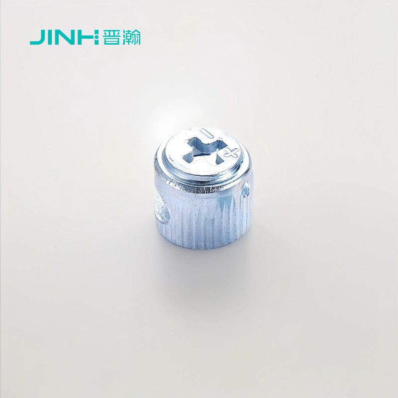 Zinc Plated Furniture Cam Fitting for Flat-Pack Office Furniture in Cold Rolled Steel