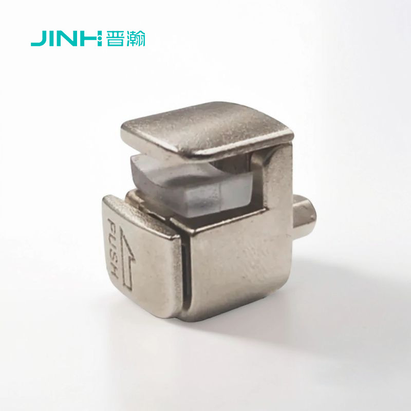 Nickel Plated Square Metal Glass Clips For 3-9mm Thickness Glass For 3-9mm Thickness Glass In Zinc Alloy