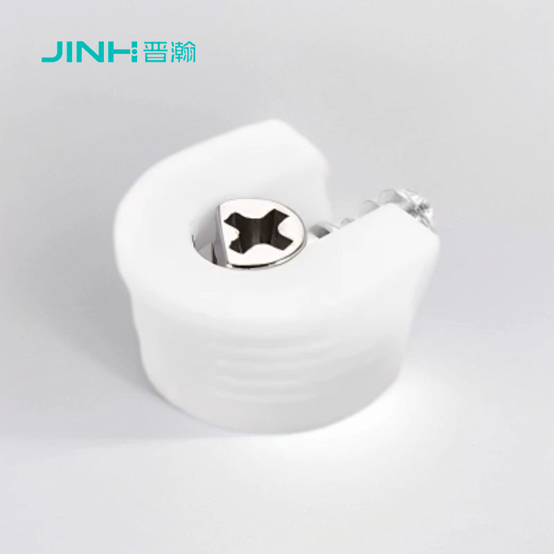 Durable White Metal ABS Shelf Support Pegs Premium Furniture Panel Connectors For Knock-Down Assembly (K/D)