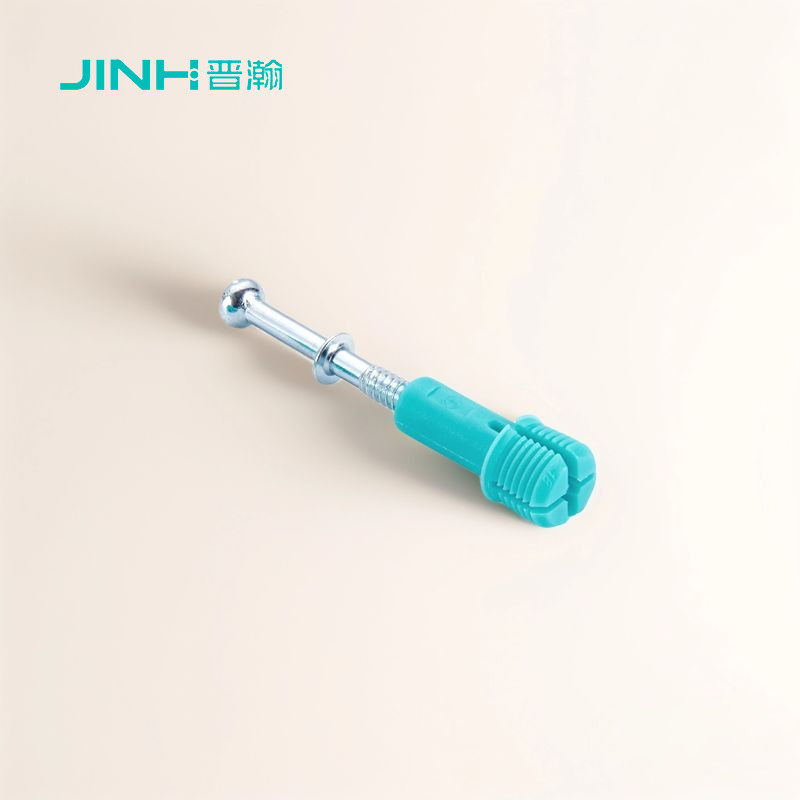 Jh-2063 Cold-Drawn Cam Dowel Screw 41mm Durable Knockdown Furniture Connector For Flat-Pack Assembly