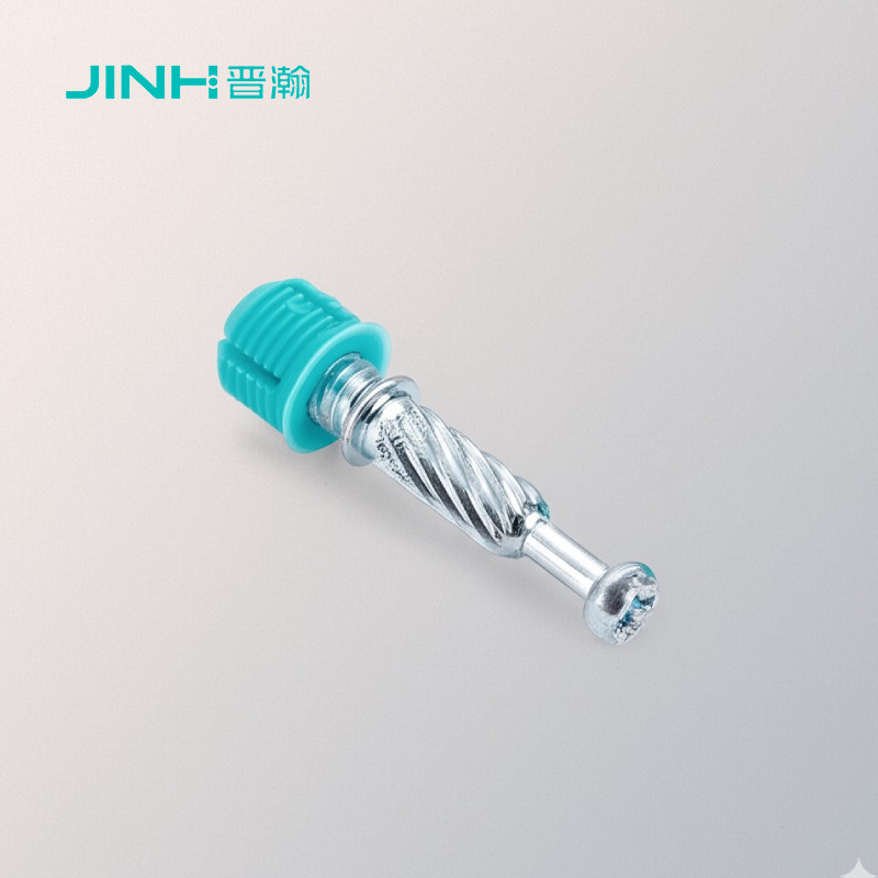 Jh-2147 Tapered Cam Dowel Screw 36mm High-Torque Cabinet Joinery Pin For Particle Board Furniture