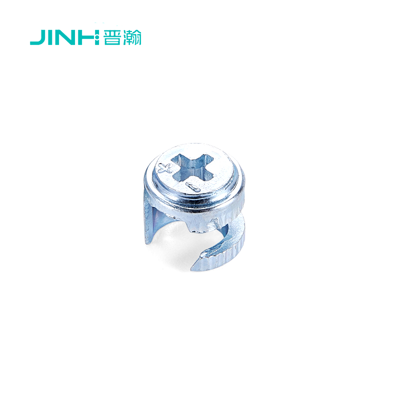 JH-1049 zinc plated cam lock | Ø12mm x H13.5mm | Cold Rolled Carbon Steel