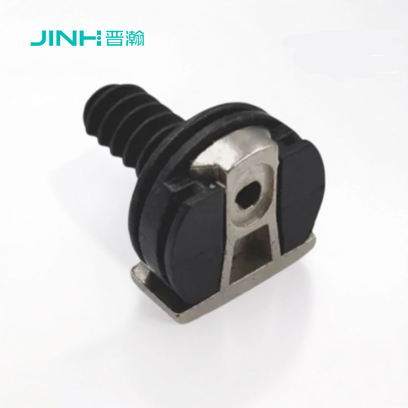 JH-4010 bedroom furniture connecting fitting: Heavy-Duty Nickel-Plated Zinc Alloy & Black ABS Support for 15mm+ Thick Furniture Panels​