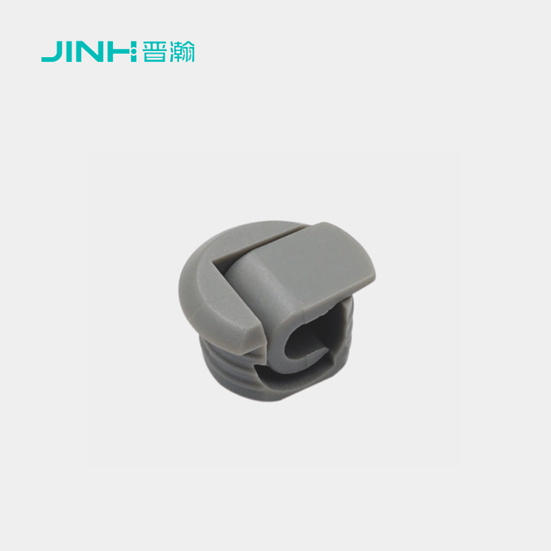 ​​Jinhan JH-4051 Grey PE Plastic Flip-Type Concealed Shelf Bracket - 10mm Height for Cabinet/Bookshelf - Rock-Solid & Invisible Support​
