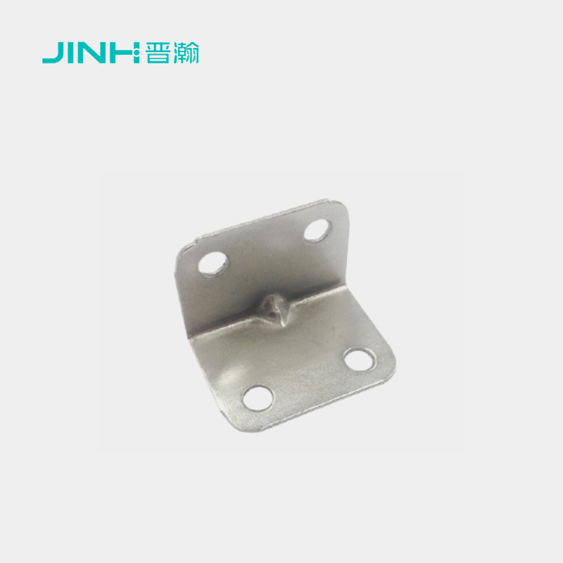 JH-17011 11.5x11.5mm Metal Corner Bracket, High-Strength Steel White Zinc-Plated, Concealed Fastener