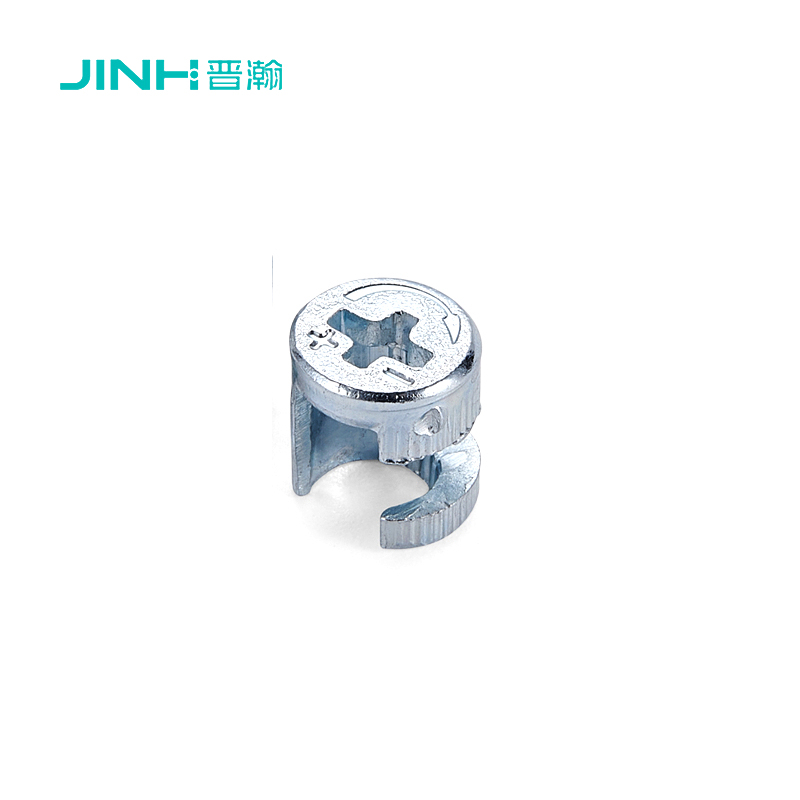 Jinhan Carton Steel Eccentric Wheel Nut For Furniture, Jh-1052 Model, Cold Rolled Carbon Steel With Zinc Plating, 10mm Diameter