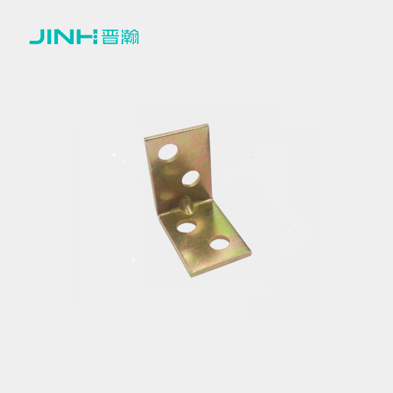 JINHAN JH-17012 19.5mm Heavy Gauge Steel Corner Bracket, Zinc Plated Hidden Fastener for Cabinet & Wardrobe Reinforcement
