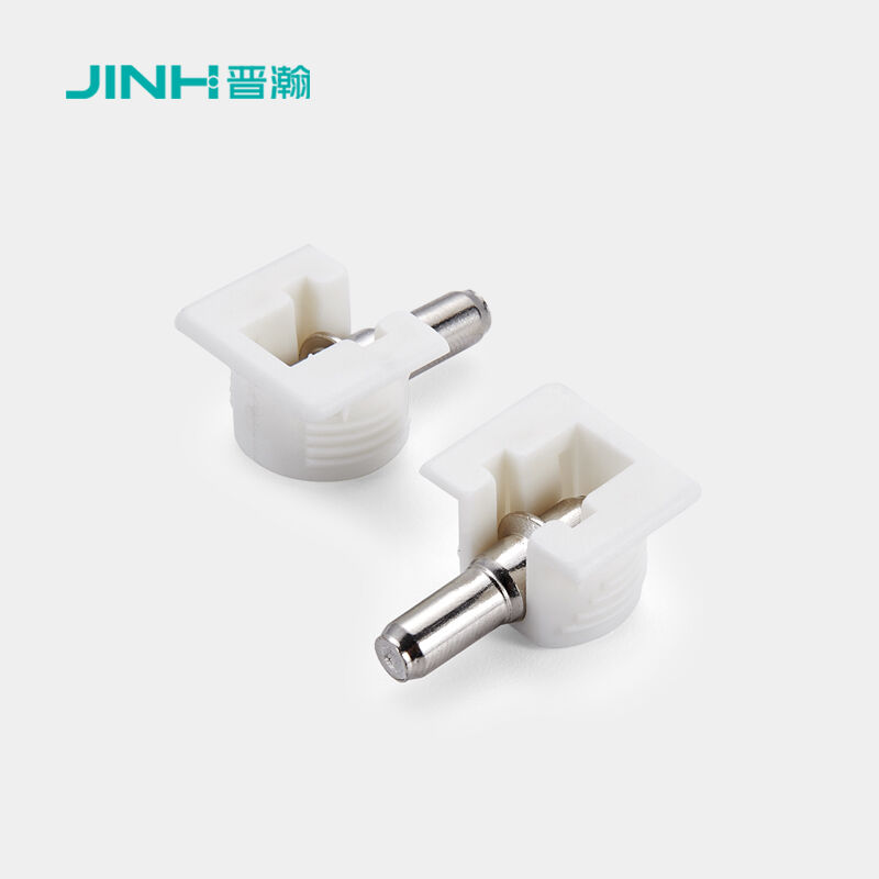 Zinc Plated Shelf Support Pin Pegs Featuring Metallic Zinc White Finish Mail Packing Suitable for Wood and Metal Shelves