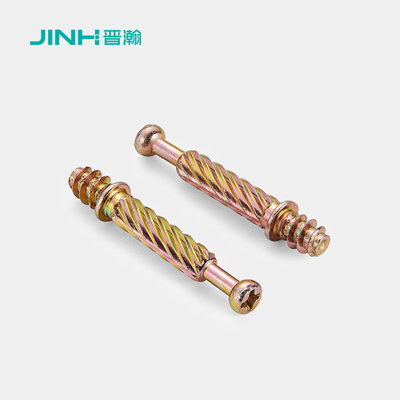 40mm Steel Minifix Connecting Bolts With Cam, Furniture Connector For Panel Furniture