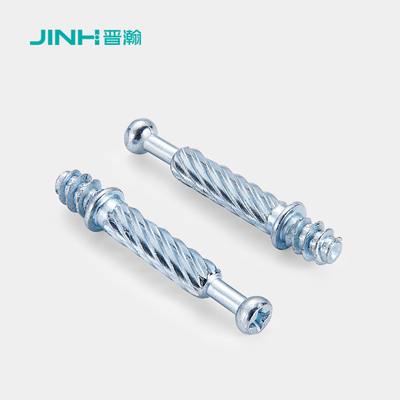 40mm Steel Minifix Spreading Bolts With M6 Thread, Furniture Cabinet Connector for flat packed furniture