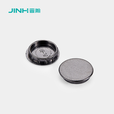 Black Plastic Screw Covers 12mm Diameter Long Lasting Stability For RTA Furniture