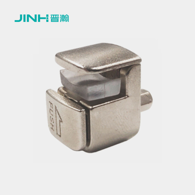 Metal Glass Panel Mounting Clips Furniture Connecting Fitting For 3mm Thickness Glass