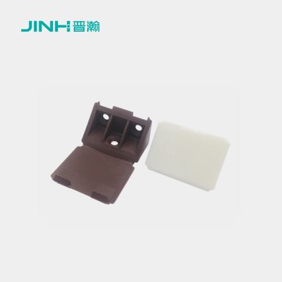 Covered 12mm Plastic Corner Brackets ODM Custom For Flat Pack Furniture