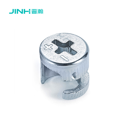 12.5mm Height Carbon Steel Minifix Cam Lock Furniture Fitting For Kd Furniture