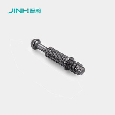 Black Nickel Plated 32mm Minifix Cam Bolt Easy Installation Furniture Connecting Fitting