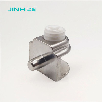 Nickel Plated C Shape Glass Mounting Clips For 2-8 Thickness Glass In Zinc Alloy
