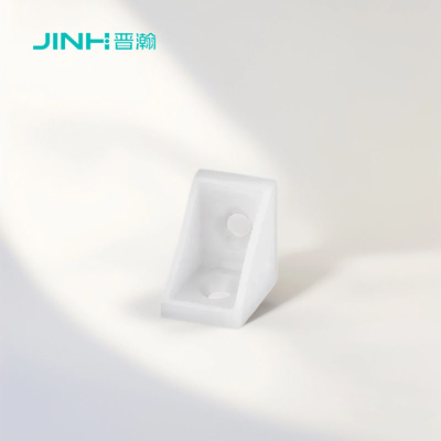 10x10mm Plastic L-Brackets 2 Hole for Sturdy Flat-Pack Furniture Assembly