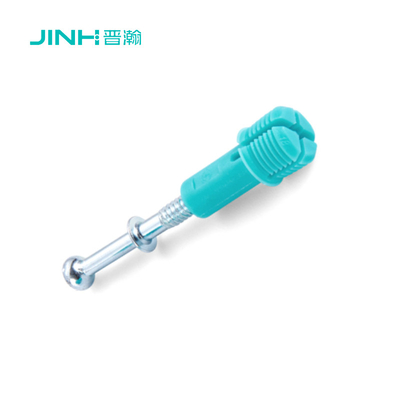 JINHAN JH-2063 Minifix Spreading Bolt & Fast Connector - 41mm High-Strength Carbon Steel Concealed Fitting with Nylon Anchor for Cabinet/Wardrobe Panels​