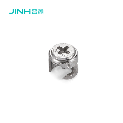 JINHAN furniture panel connector cam lock nuts JH-1048 | High-Strength Carbon Steel | Nickel Plated | Concealed Fastener