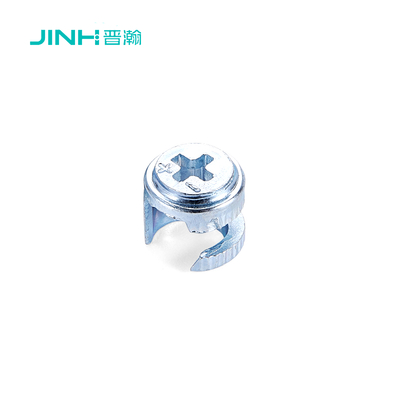 JH-1049 zinc plated cam lock | Ø12mm x H13.5mm | Cold Rolled Carbon Steel