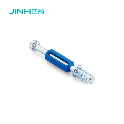 Jh-2112 Easy To Install Minifix Connecting Bolts, 40mm Cam Lock Dowel With Spreading Bolt | Cold Rolled Steel & Nylon