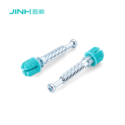 Vít cam điều chỉnh Jh-2145, Khớp nối đồ nội thất 40mm với lớp phủ kẽm xanh – Thép carbon cán nguội