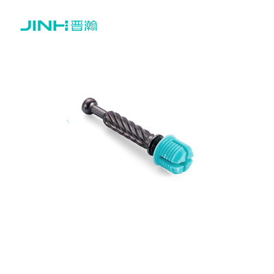 Jh-2168 40mm Longueur Minifix Boulons de connexion en acier à froid Nylon Noir Nickel Plating 40mm Longueur Pour les panneaux de 15mm-40mm