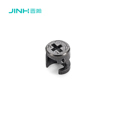 Jinhan High Strength 10mm Cam Lock Jh-1053 | Cold Rolled Carbon Steel Furniture Connector | Black Nickel Plated