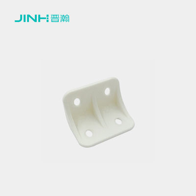 JINHAN JH-17008 Plastic Corner Brace 13x13mm High-Strength Hidden Mounting with Four Hole Design for Cabinet Wardrobe Furniture Panel Connections