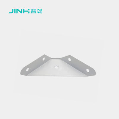 JINHAN Heavy-Duty Triangle Corner Bracket JH-17015, 5-Hole Steel Corner Connector for Cabinet & Wardrobe, 235x103x61mm, Powder Coated