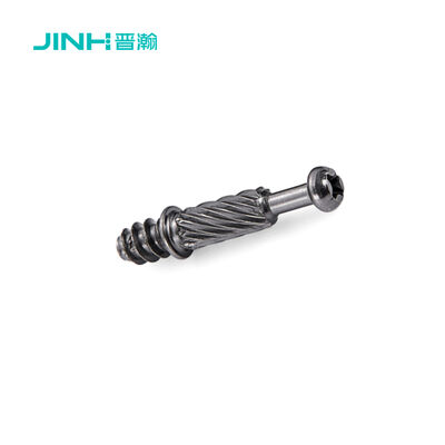 JH-2169 Black Nickel Coated Connecting Bolt for Eccentric Furniture Fastener, 32mm Length, Cold Drawn Carbon Steel, for 15mm+ Panel Assembly